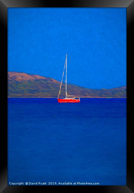 Yacht Art Framed Print by David Pyatt