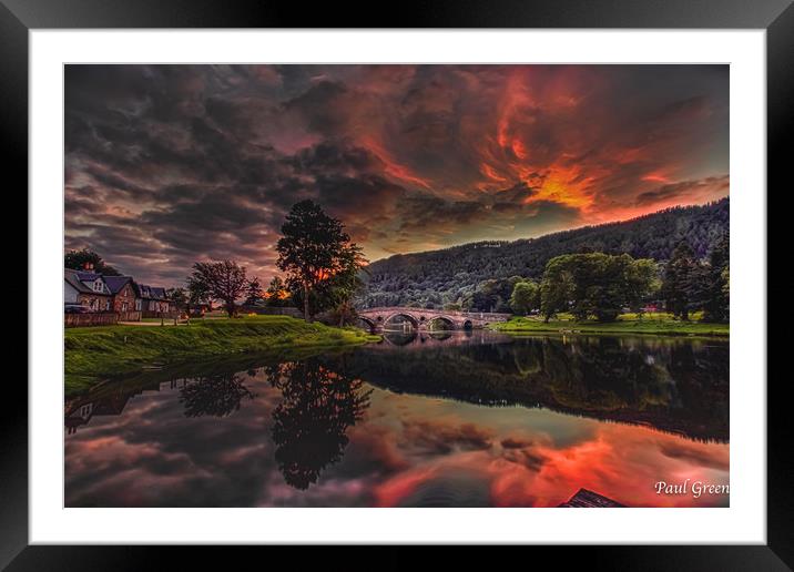 Kenmore Sunset Framed Mounted Print by paul green