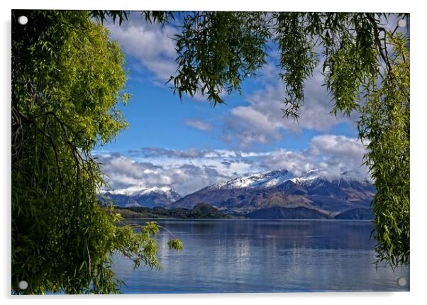 Wanaka lake view, New Zealand Acrylic by Martin Smith