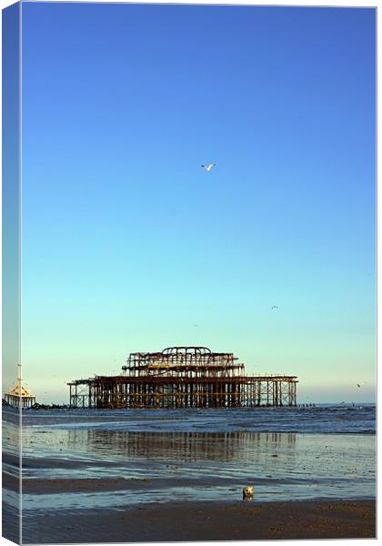 Brighton west pier 2 Canvas Print by Oxon Images