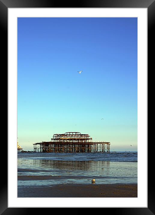 Brighton west pier 2 Framed Mounted Print by Oxon Images