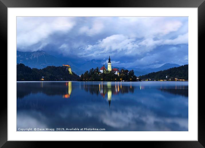 Lake Bled Framed Mounted Print by Dave Wragg