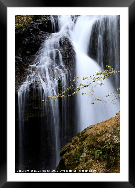 Water falling Framed Mounted Print by Dave Wragg