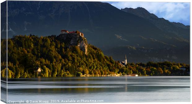 Autumn in Bled  Canvas Print by Dave Wragg