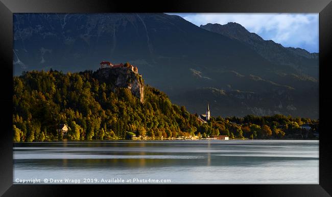 Autumn in Bled  Framed Print by Dave Wragg