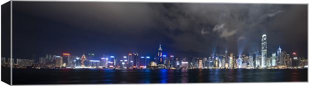 Hong Kong Panorama Canvas Print by Thomas Stroehle