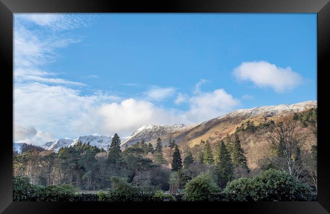 Patterdale Back drop Framed Print by Mike Hughes