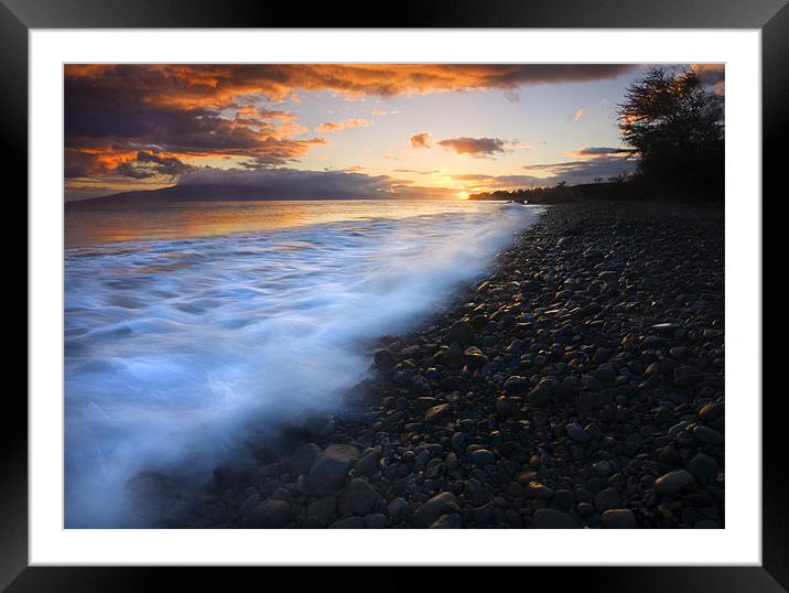 Cobblestone Sunset Framed Mounted Print by Mike Dawson