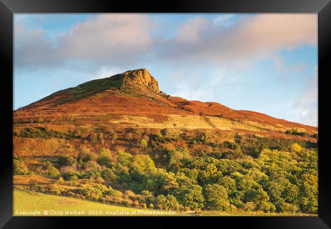 Roseberry Topping - North Yorkshire Framed Print by Chris Warham