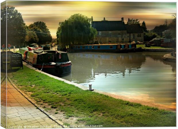 Messing  About on the River Canvas Print by Heather Goodwin