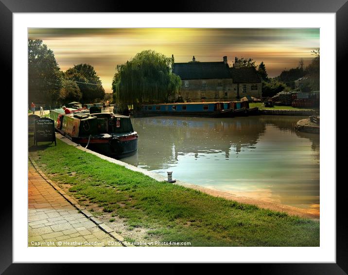 Messing  About on the River Framed Mounted Print by Heather Goodwin
