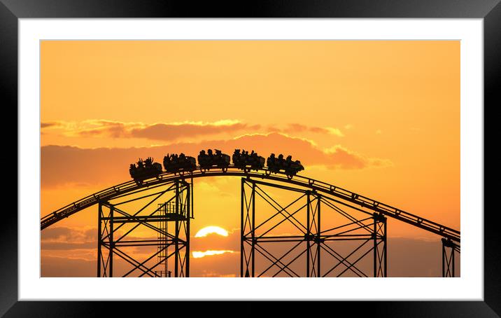 Sunset riders Framed Mounted Print by gary telford