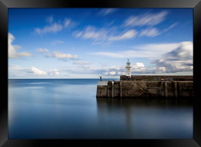 Mevagissey Lighthouse, Cornwall Framed Print by Maggie McCall