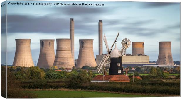 North Leverton Windmill Canvas Print by K7 Photography