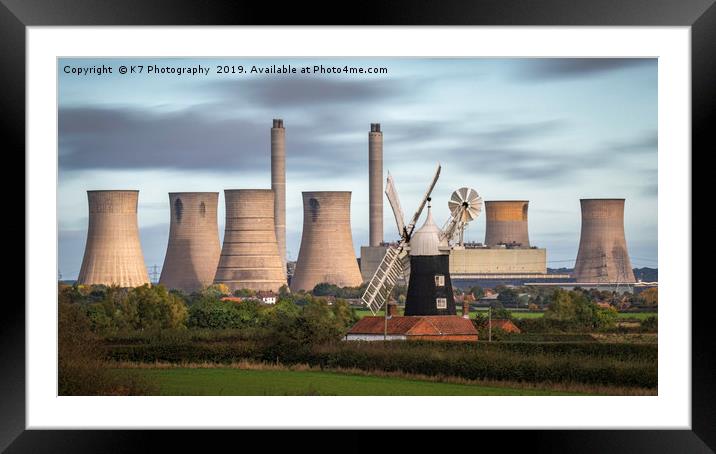 North Leverton Windmill Framed Mounted Print by K7 Photography