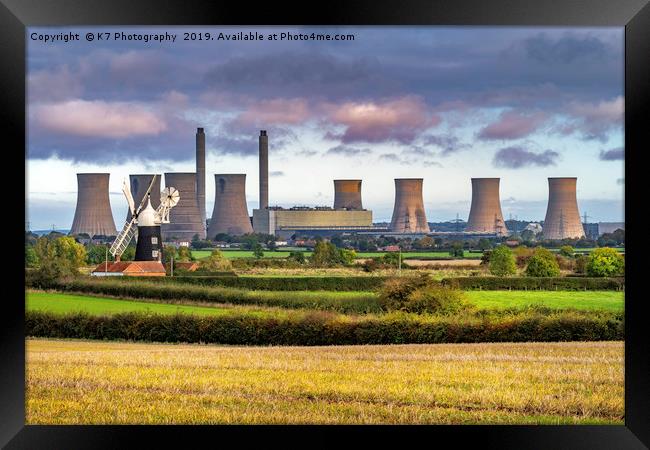 Power Generation Through The Ages. Framed Print by K7 Photography