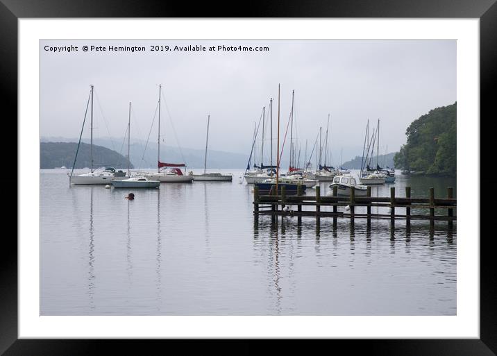 Lake WIndermere Framed Mounted Print by Pete Hemington