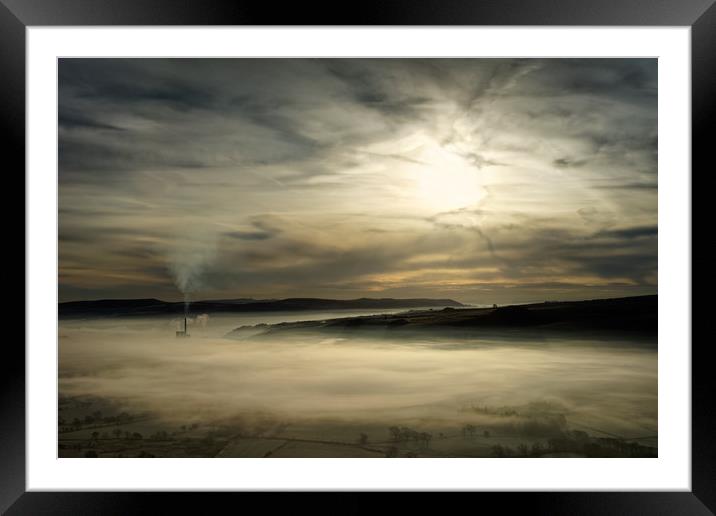 Hope Valley Inversion Sunrise Framed Mounted Print by Darren Galpin