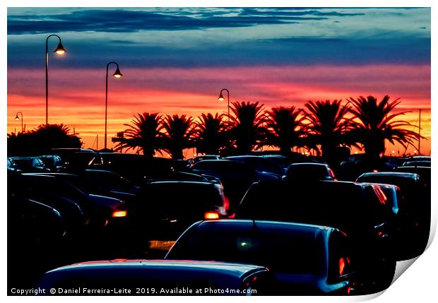 Sunset in Punta del Este Print by Daniel Ferreira-Leite