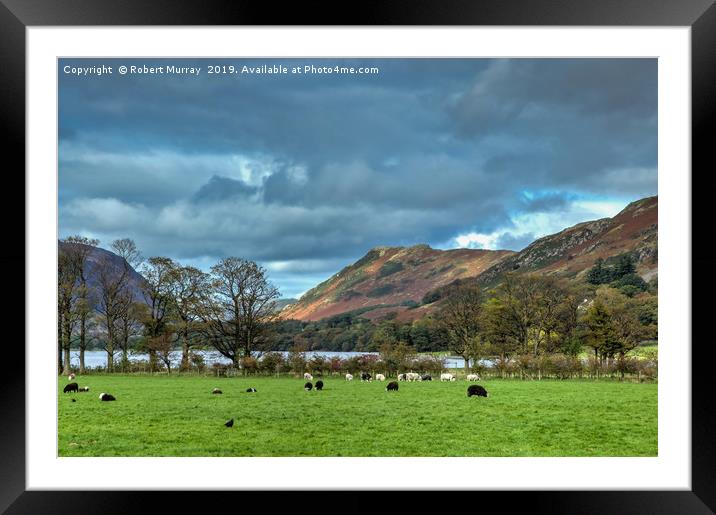 Pastoral Scene at Buttermere Framed Mounted Print by Robert Murray