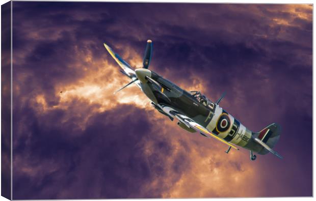 Spitfire Canvas Print by Alf Damp