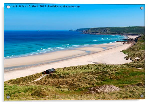 sennen cove cornwall Acrylic by Kevin Britland