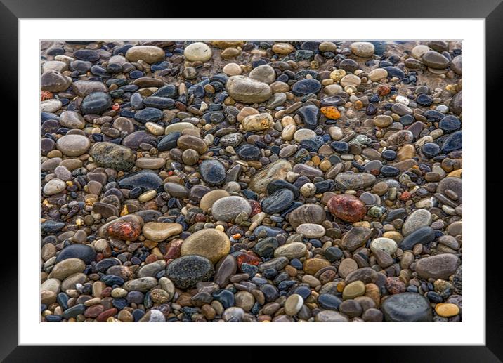 Pebbles and Stones Framed Mounted Print by Jonah Anderson Photography