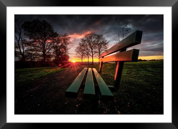 Sunset at Ravenhill park Framed Mounted Print by Leighton Collins