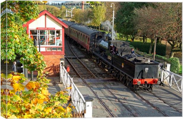 The level crossing at Ramsbottom. Canvas Print by David Birchall