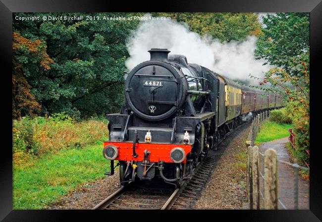 Steam locomotive Black Five class 44871 Framed Print by David Birchall