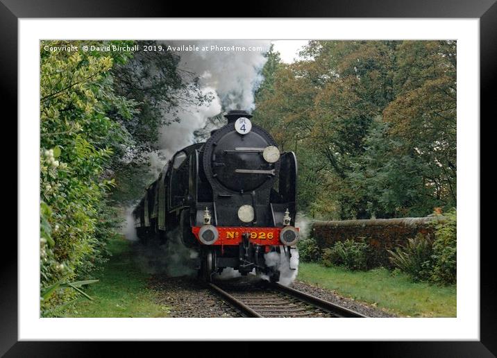 Steam Locomotive 926 Repton Framed Mounted Print by David Birchall