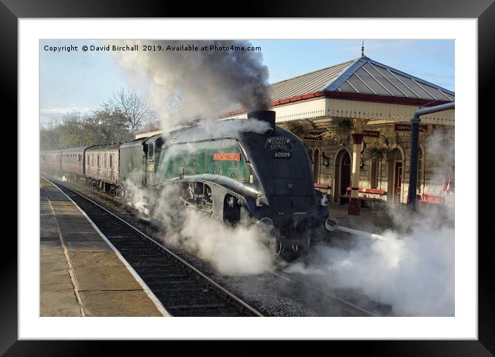 A4 class 60009 Union Of South Africa Framed Mounted Print by David Birchall