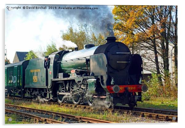 Preserved steam locomotive 926 Repton Acrylic by David Birchall