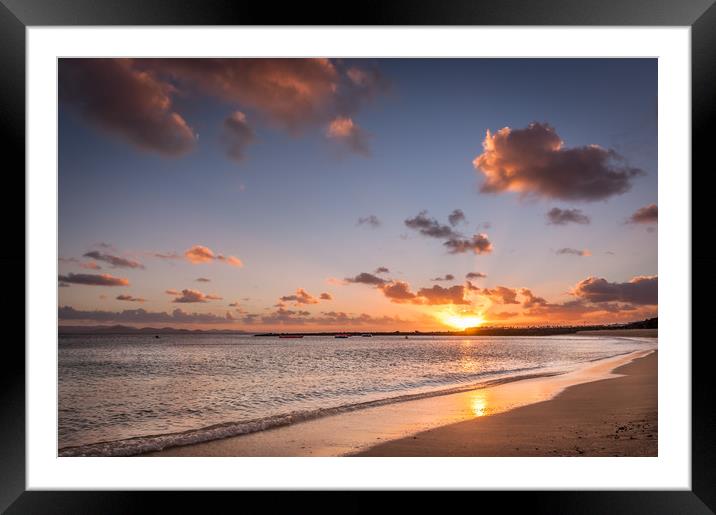 The Sun sets at Playa Dorada Framed Mounted Print by Naylor's Photography