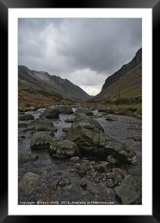 Llanberis Pass Framed Mounted Print by Kevin Smith