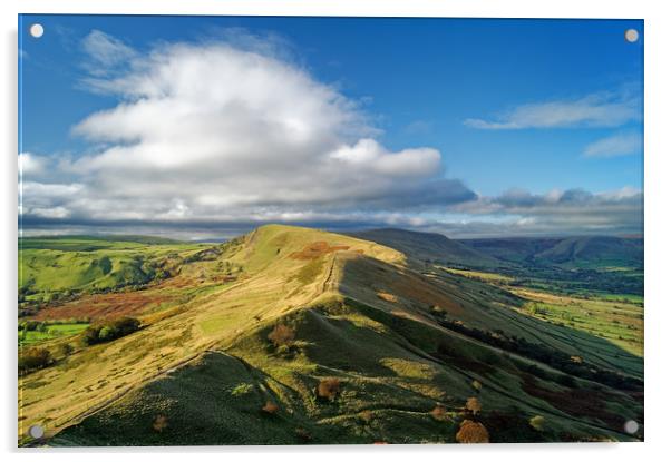 The Great Ridge from Back Tor                      Acrylic by Darren Galpin