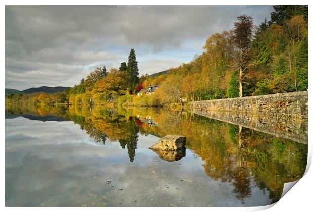 Loch Ard in Autumn Print by JC studios LRPS ARPS