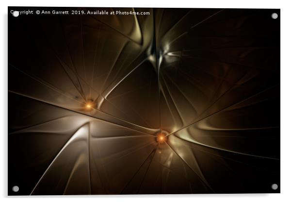 Fractal Lights Acrylic by Ann Garrett