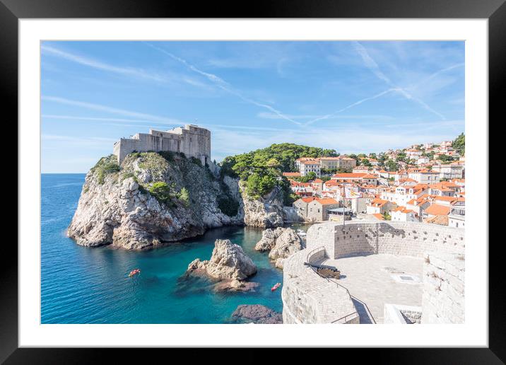 Dubrovnik Old Town Framed Mounted Print by Graham Custance