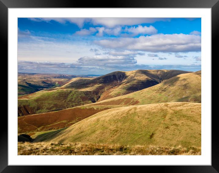 Howgill Fells, Yorkshire. Framed Mounted Print by Colin Allen