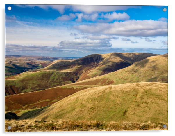 Howgill Fells, Yorkshire. Acrylic by Colin Allen