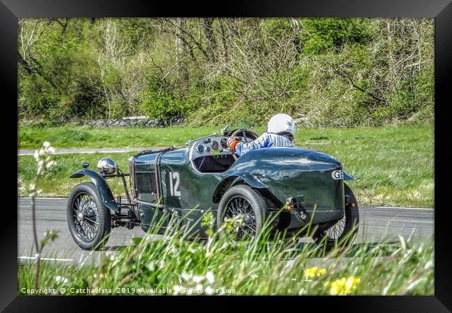 Vintage Racing Car - Frazer Nash Framed Print by Catchavista 