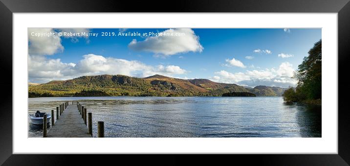 Autumn Panorama at Derwentwater Framed Mounted Print by Robert Murray