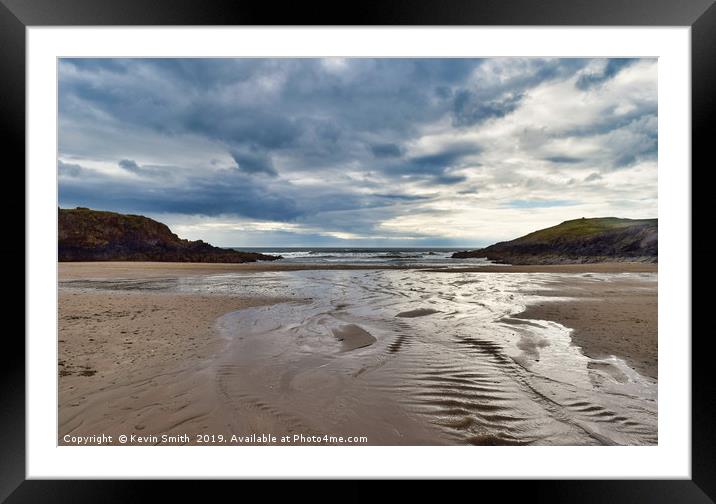 Porth Trecastell Beach Anglesey Framed Mounted Print by Kevin Smith