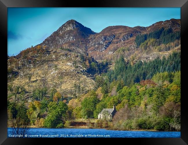 Ben Ann and Loch Achray in Autumn, Trossachs NP Framed Print by yvonne & paul carroll