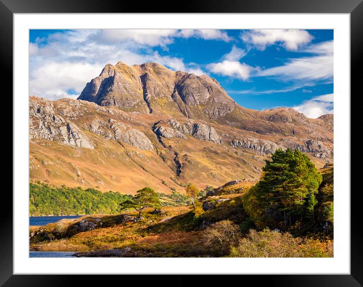 Slioch Mountain, Scotland. Framed Mounted Print by Colin Allen