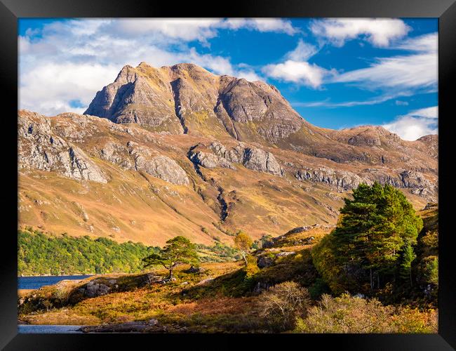 Slioch Mountain, Scotland. Framed Print by Colin Allen