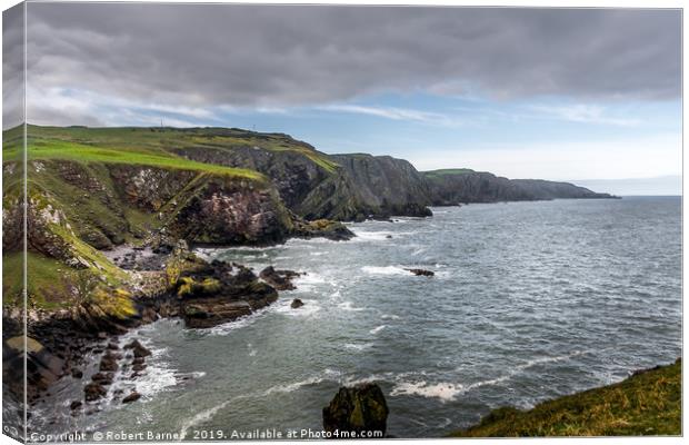 Saint Abbs Northern Coastline Canvas Print by Lrd Robert Barnes