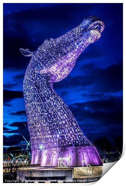 The Kelpies Print by Lrd Robert Barnes