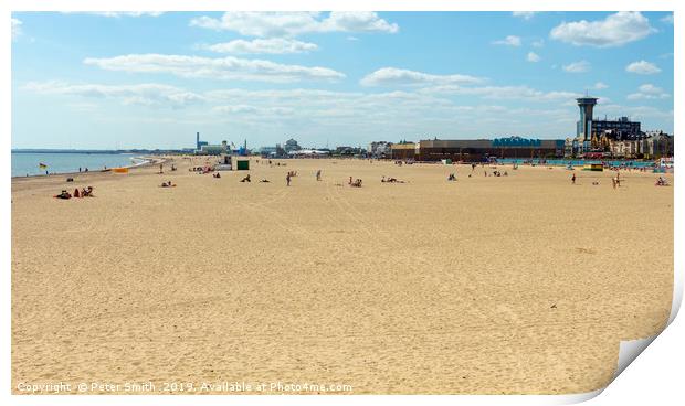 Great Yarmouth Beach Print by Peter Smith